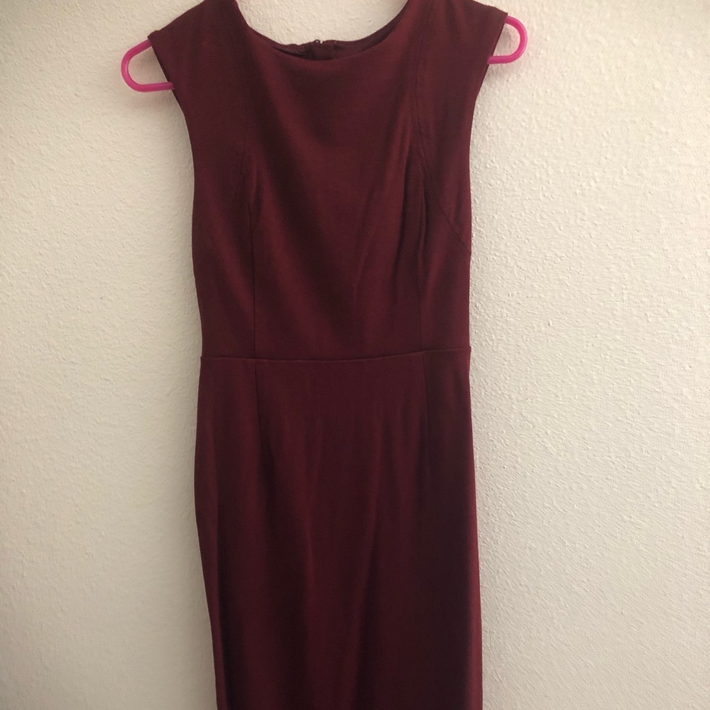 Express maroon bodycon dress